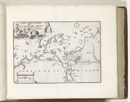 Map of the Surroundings of Saint-Malo, ca. 1693-1695