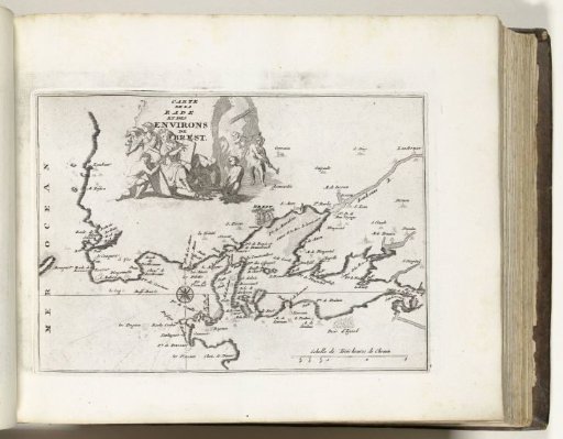 Map of the Surroundings of Brest, ca. 1693-1695