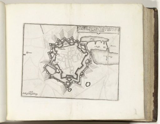 Plan of Le Quesnoy, ca. 1693-1695