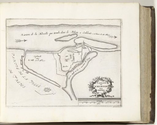 Plan of the Abbey of St. Martin near Trier, ca. 1693-1695