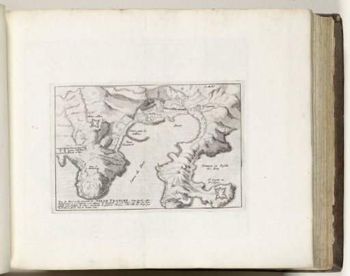 Map of Villefranche-sur-Mer and Surroundings, ca. 1693-1695
