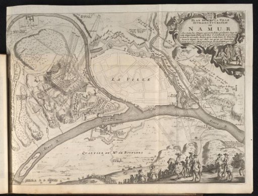 Map of the City of Namur with the Castle, Besieged by the French Army, 1692