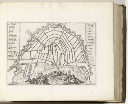 Plan of Amsterdam, ca. 1695