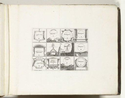 Third plate with figures in fortification, 1693