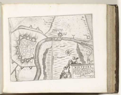 Plan of Nieuwpoort, ca. 1695