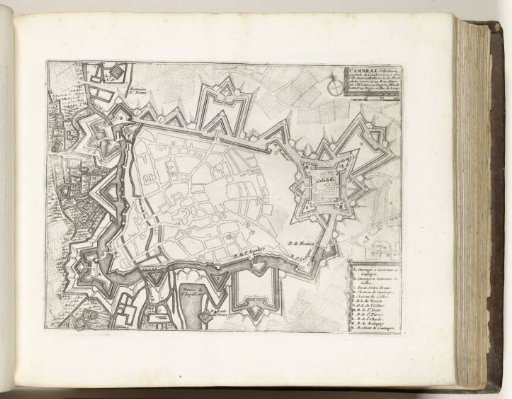 Map of Cambrai, ca. 1695