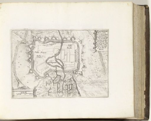 Map of Haguenau, ca. 1695