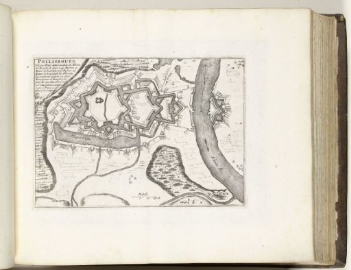 Map of Philippsburg, ca. 1695