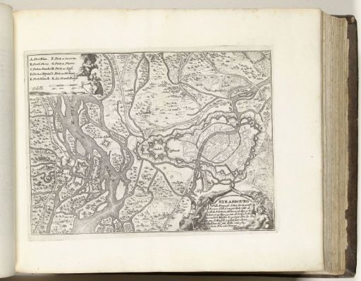 Map of Strasbourg, ca. 1695