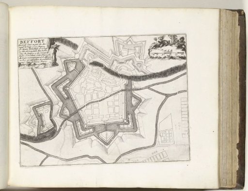 Map of Belfort, ca. 1695