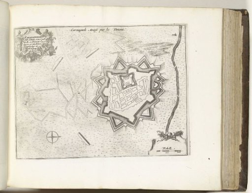 Map of Carmagnola, ca. 1695