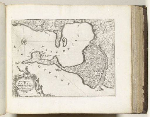 Map of Cadiz, ca. 1695