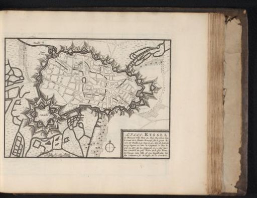 Map of Lille, ca. 1693-1696