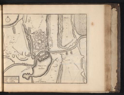 Map of Charleroi, ca. 1693-1696