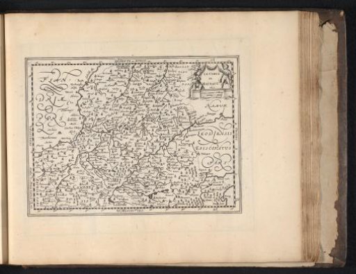 Map of the County of Hainaut, 1697