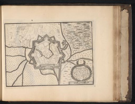 Map of Maubeuge, ca. 1693-1696