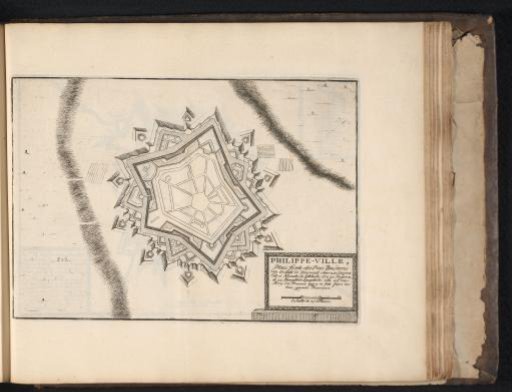 Map of Philippeville, ca. 1693-1696