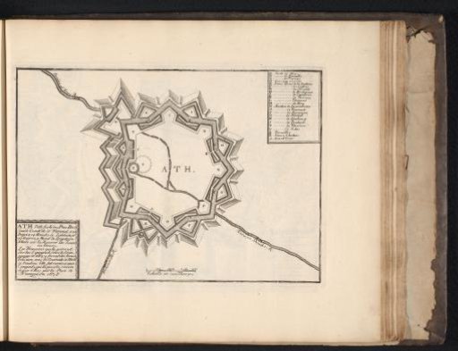 Map of Ath, ca. 1693-1696