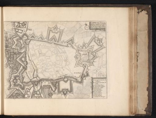 Map of Cambrai, ca. 1693-1696