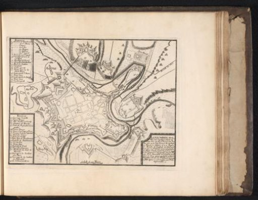 Map of Luxembourg, ca. 1693-1696