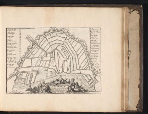 Map of Amsterdam, ca. 1693-1696