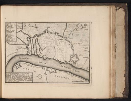 Map of Antwerp, ca. 1693-1696