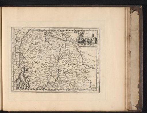 Map of the Duchy of Brabant, 1697