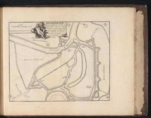 Map of Dendermonde, ca. 1693-1696
