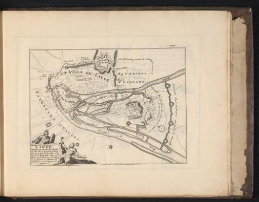 Plan of Liège, ca. 1693-1696