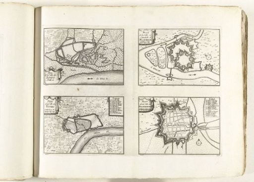 Maps of Speyer, Mannheim, Worms, and Frankenthal, ca. 1702