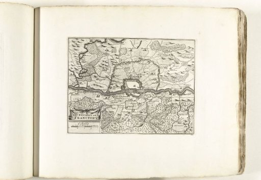 Map of the surroundings of Frankfurt am Main, ca. 1702