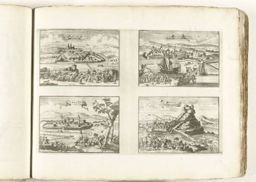 Views of Waradin, Vác, Temesvár and Novigrad, ca. 1702