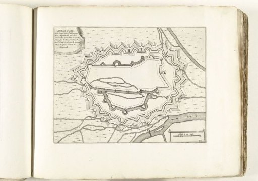 Map of Augsburg, ca. 1702