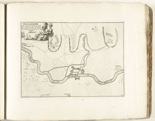 Map of Heilbronn, ca. 1702