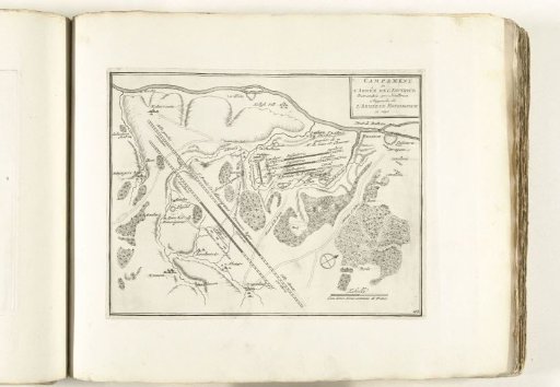 Map of the encampment of the imperial troops at Heilbronn, 1695