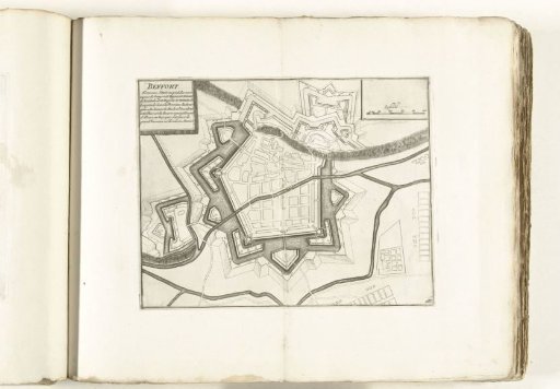 Map of Belfort, ca. 1702