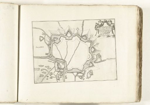 Map of Schlettstadt, ca. 1702
