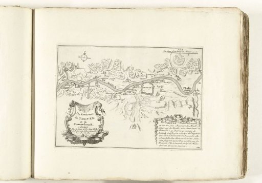 Map of the surroundings of Trier, ca. 1702