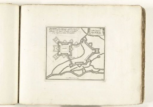 Map of Jülich, ca. 1702