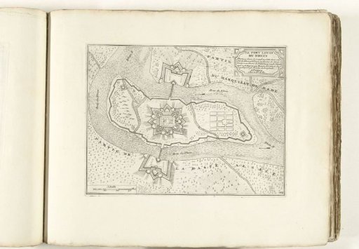 Map of Fort Louis, ca. 1702