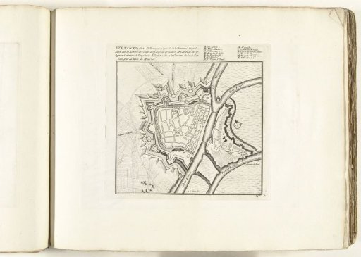 Map of Stettin, ca. 1702