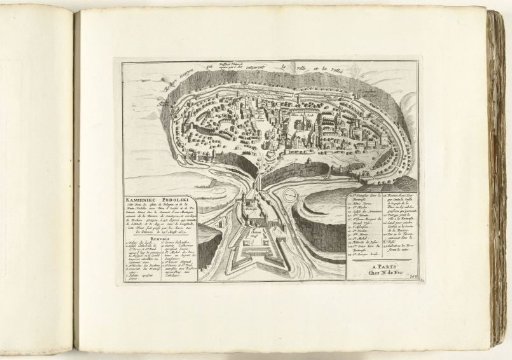 Map of Kamien Pomorski, ca. 1702