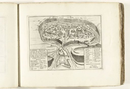 Map of Kamien Pomorski, ca. 1702
