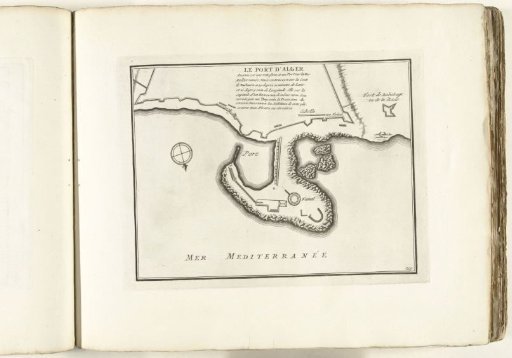 Map of the harbour of Algiers, ca. 1702
