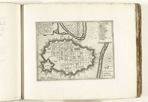 Map of Turin, ca. 1702
