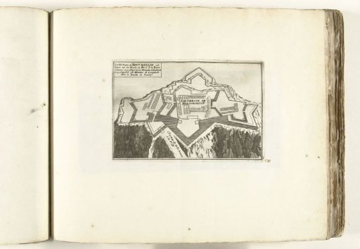 Map of the fortress of Montmélian, ca. 1702