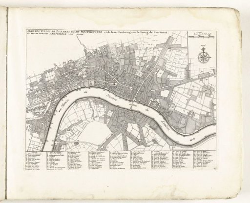 Plan of London, c. 1702