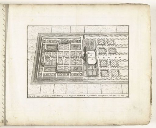 Plan of Huis ter Nieuburch in Rijswijk, c. 1702
