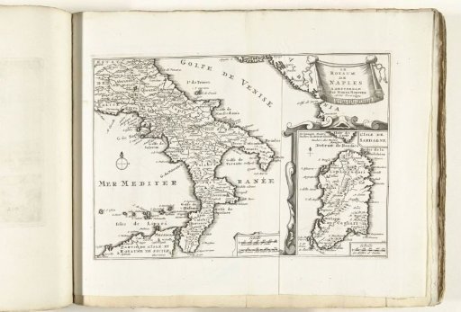 Map of the Kingdom of Naples, ca. 1702