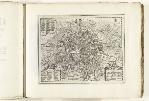 Plan of Paris, ca. 1702